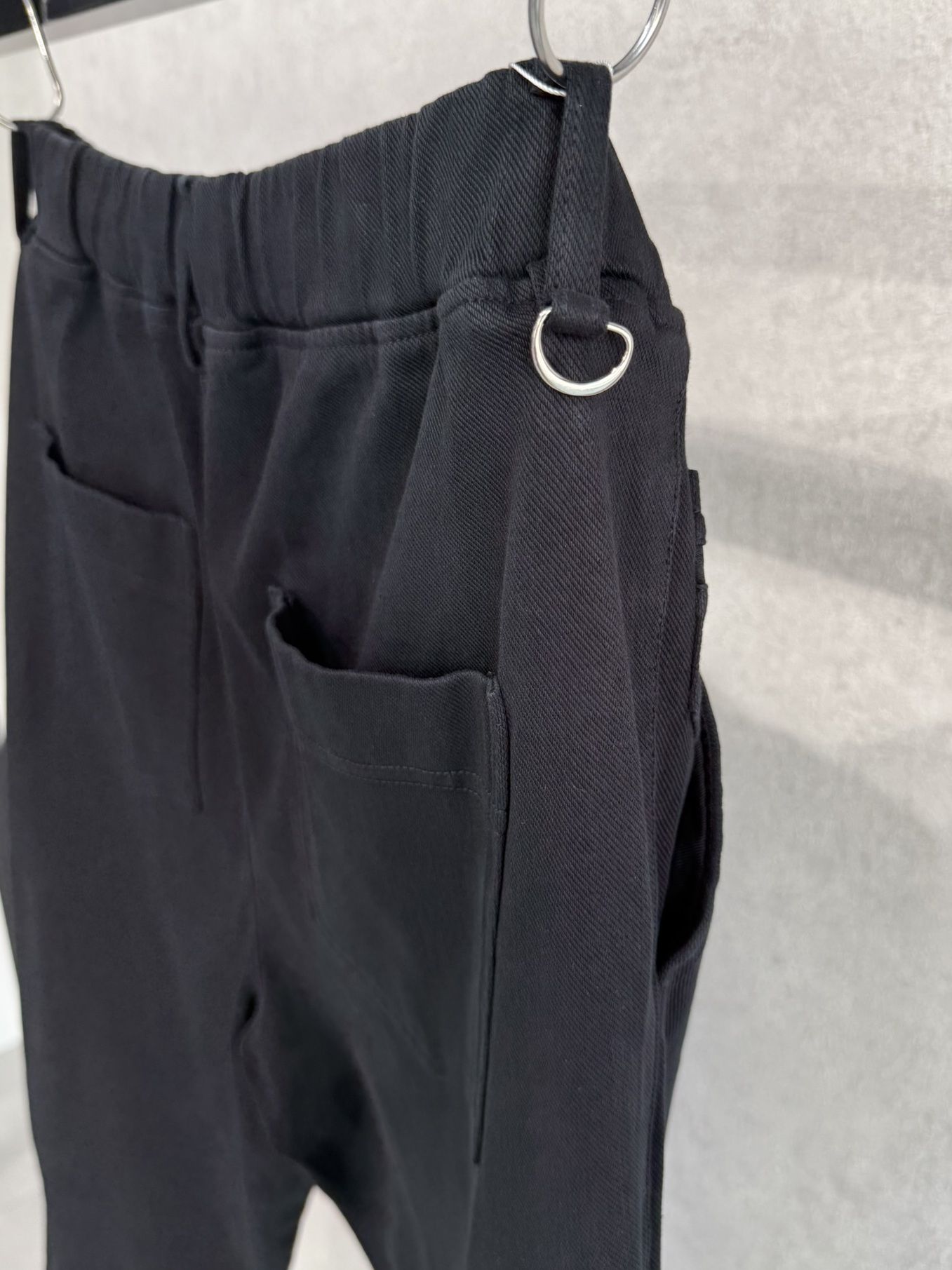 DENIM JERSEY WIDE PT / RC37-ST-016WTD / ライトオンスデニムジャージ ワイドパンツ / ブラック