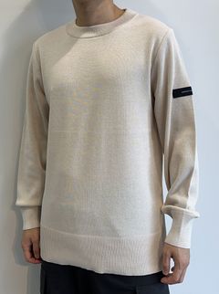 SILK KNT LONG SLEEVE / RC29-K-001 / 無地コットンニット / ベージュ