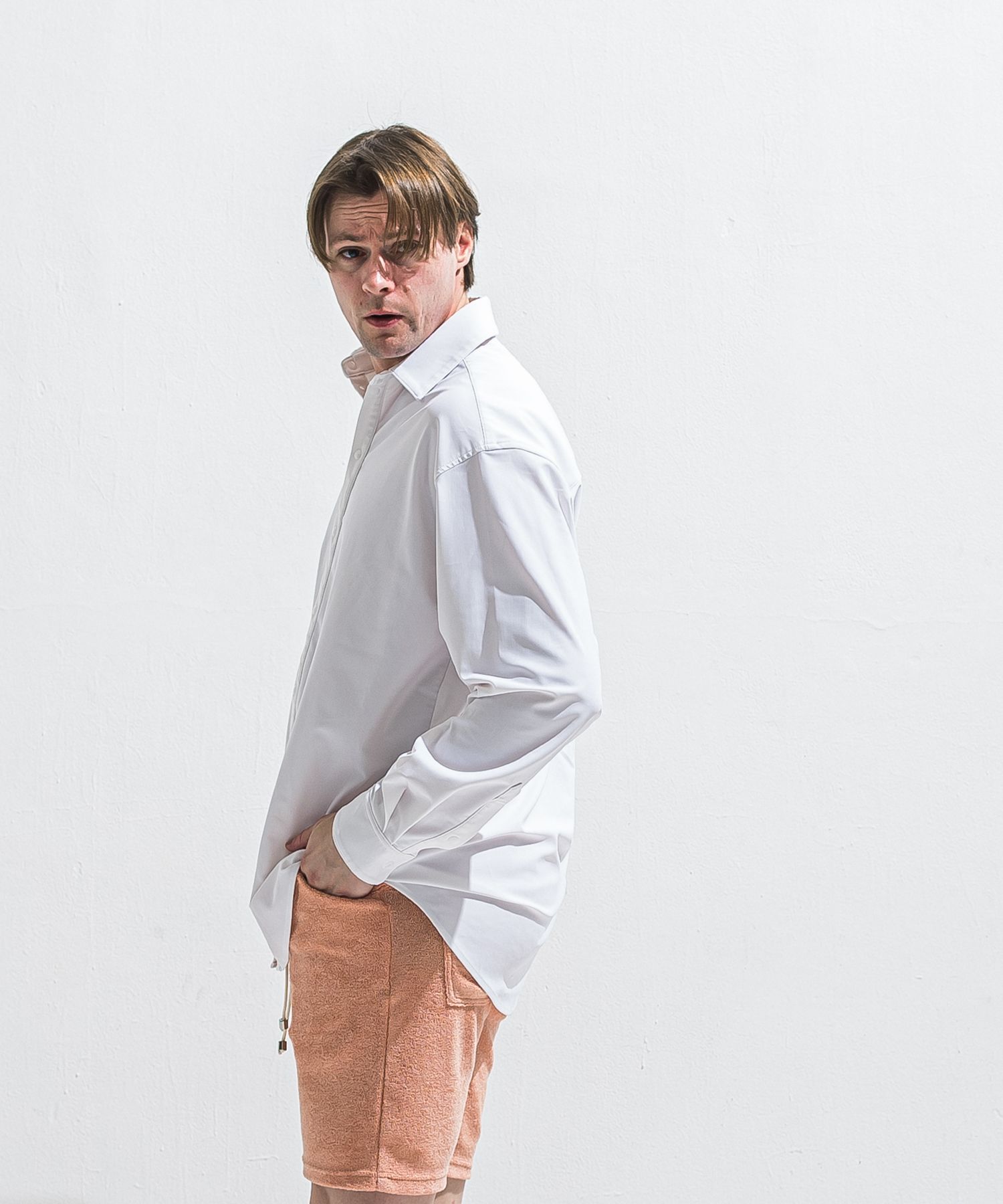 RUSH JACK SHIRTS / RC40-SH-001 / オーバーサイズラッシュガードシャツ / ホワイト (4月中旬入荷予定)