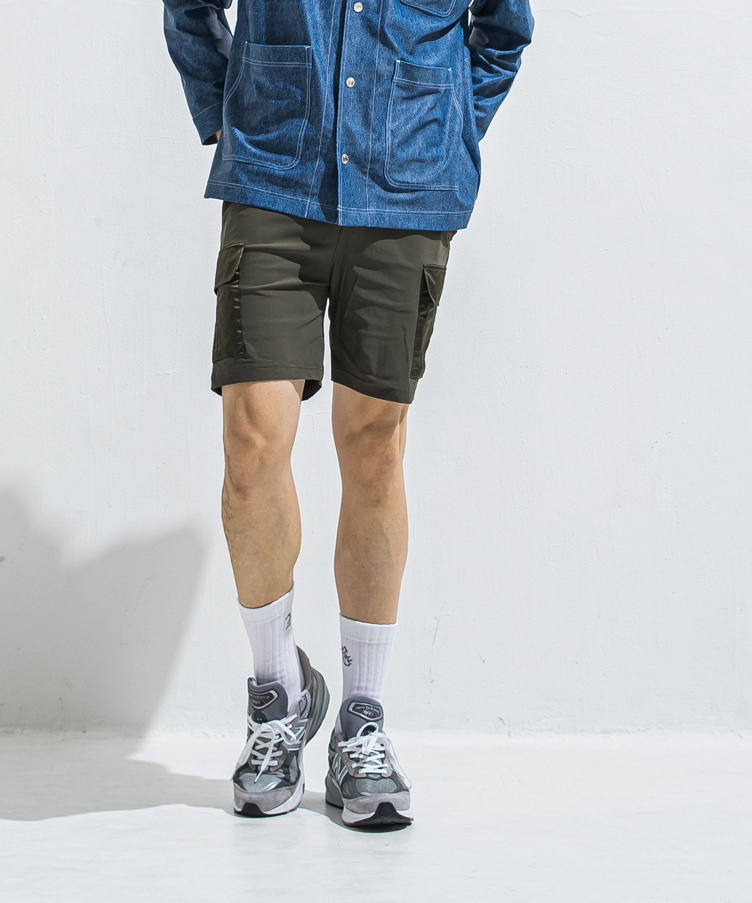 DARRELL CARGO SHORTS / RC40-HP-005 / ナイロンカーゴショーツ / カーキ (6月上旬入荷予定)