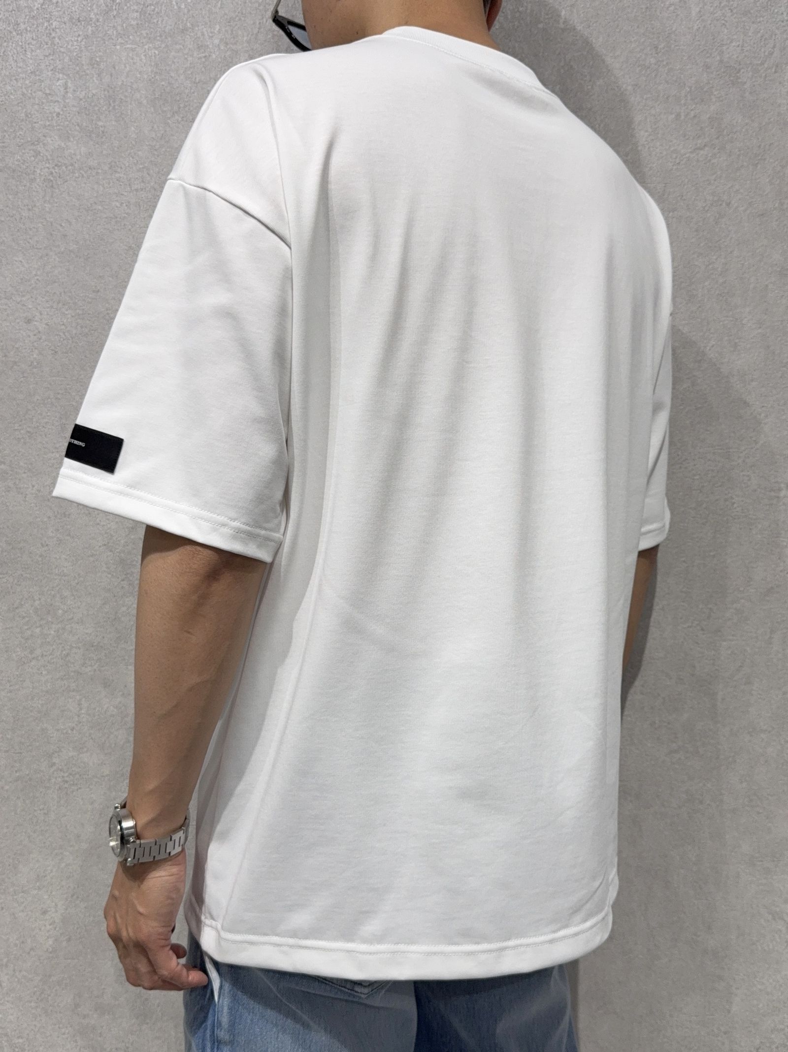 BOX OVER TEE / RC40-T-007 / ボックスロゴビッグTシャツ / ホワイト×グレー