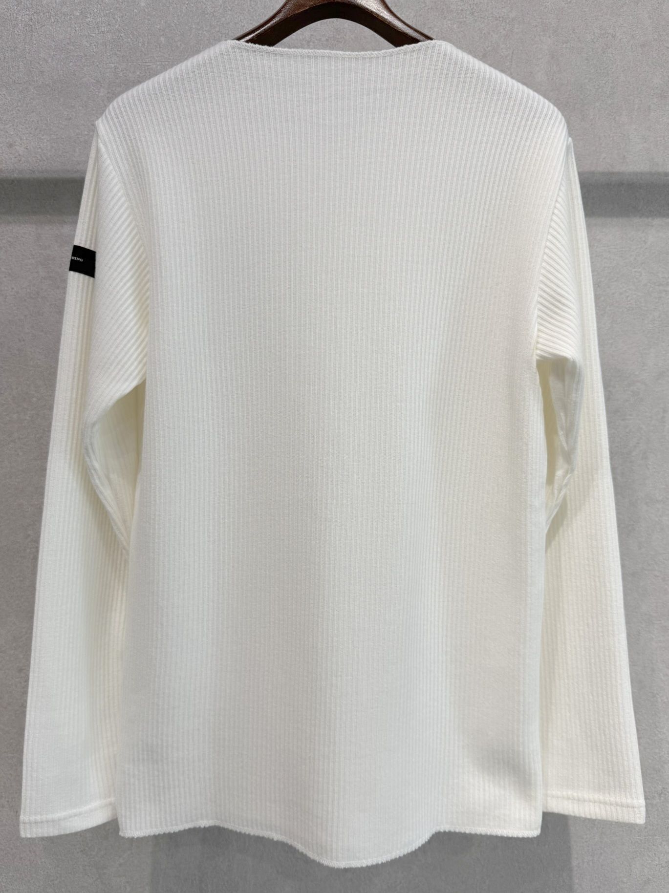 CUTOFF RAIL LONGSLEEVE / RC37-C-001 / レールカットソー / ホワイト