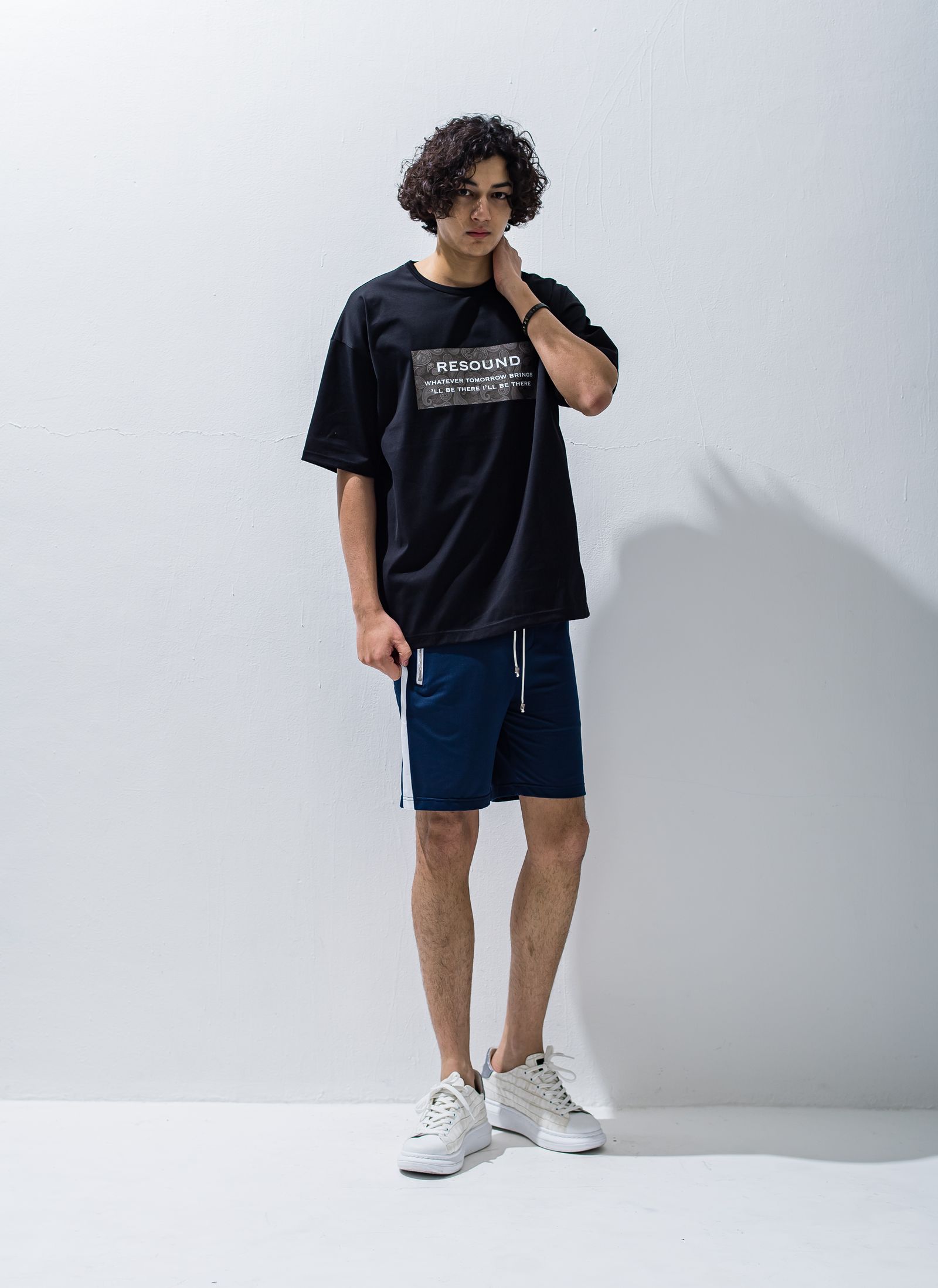 Bandalo:re （Bグレ） RESOUND CLOTHING - BANDANA BOX ROGO OVER TEE / RC28-T-003