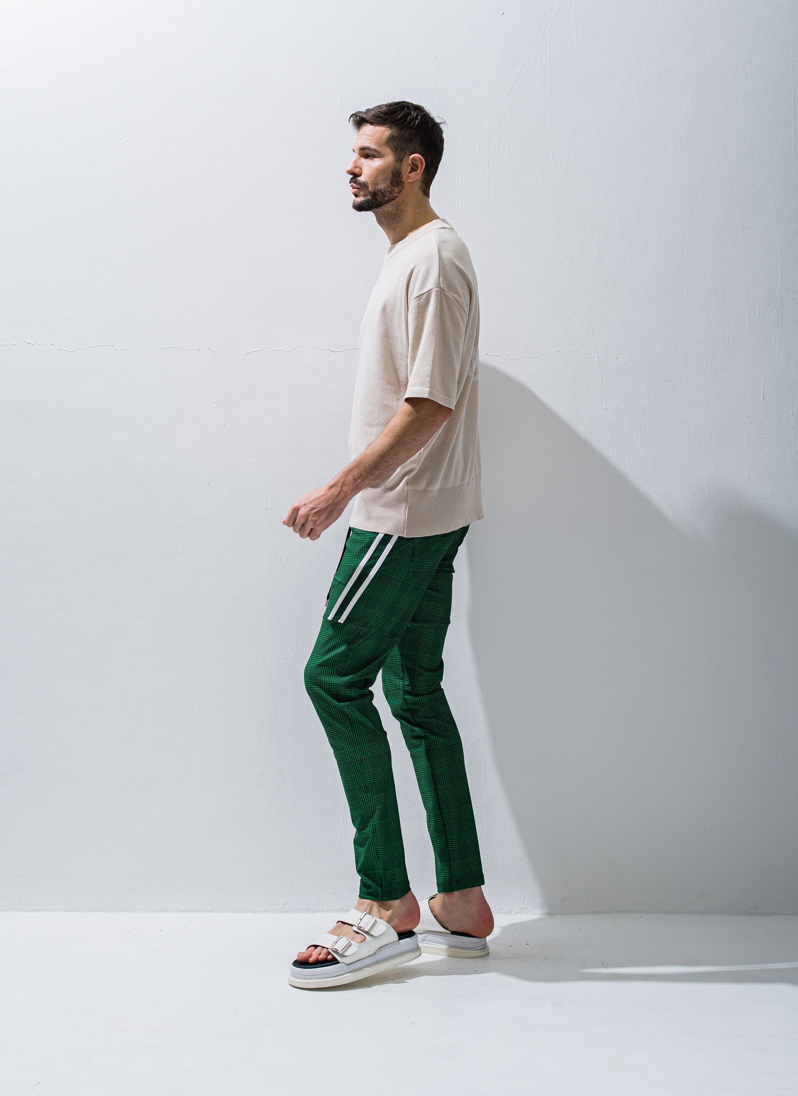 TYLER LINE PANTS / RC28-ST-026 / イージーラインパンツ / グレンチェックグリーン