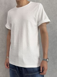 PILE ROLL UP TEE / RC40-T-001 / パイルロールアップTシャツ / ホワイト