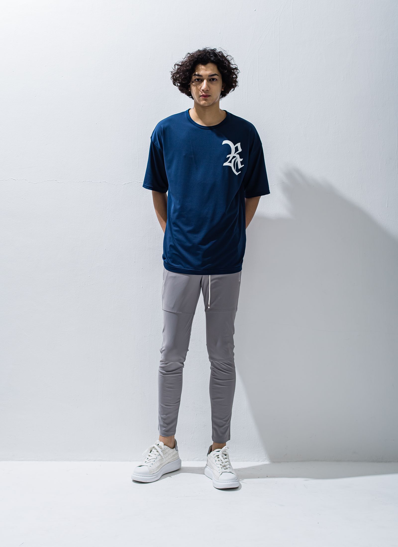 RC ROGO MESH LOOSE TEE / RC28-T-004 / メッシュビッグTシャツ / ネイビー