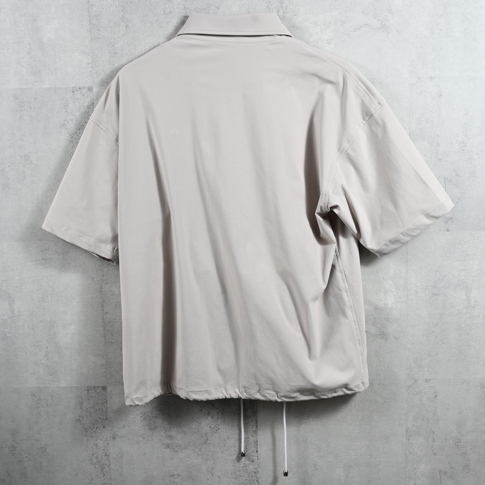 NYLON HALF COACH JACKET / RC40-C-002 / 半袖ナイロンコーチジャケット / グレージュ (5月中旬入荷予定)