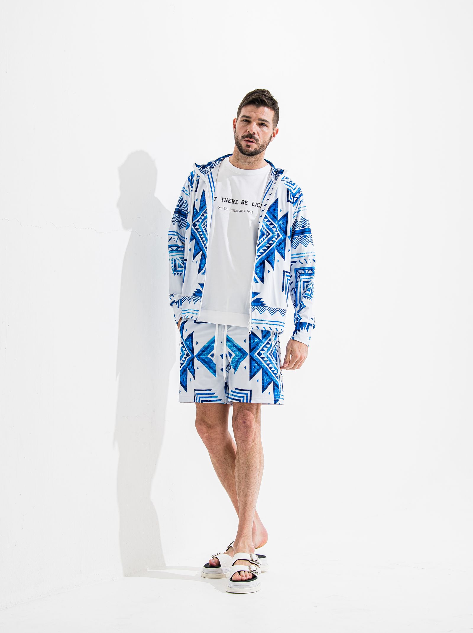 RUSH ZIP HOODIE / OR2-C-002 / ラッシュガードジップパーカー / ネイティヴブルー (6月中旬入荷予定)