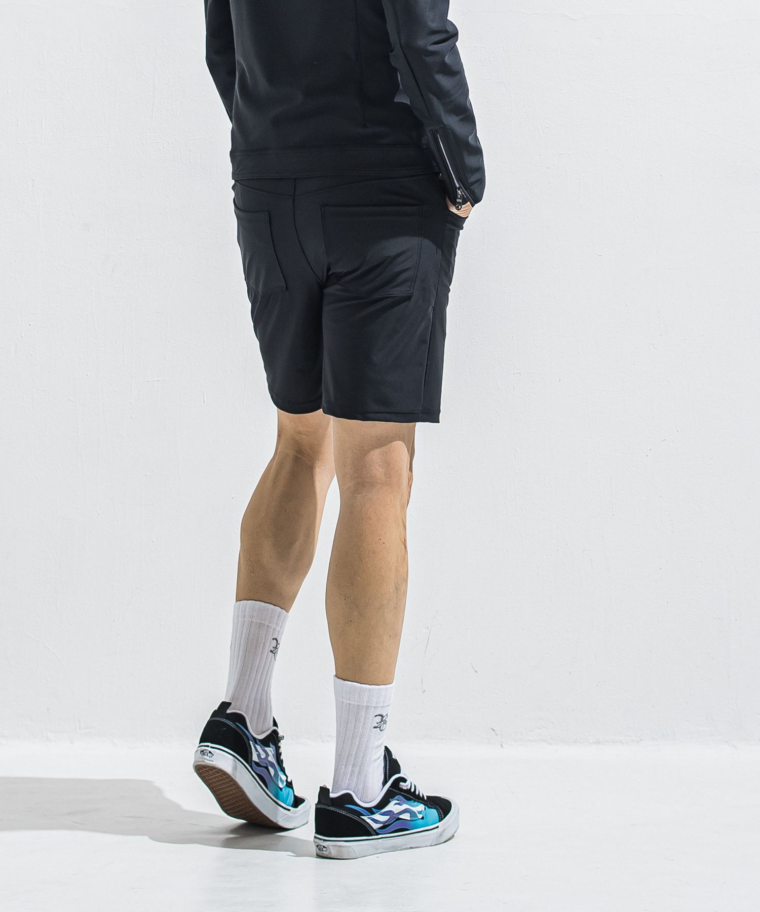 RUSH SHORTS / RC40-HP-003 / ラッシュガードデニムショーツ / ブラック (5月下旬入荷予定)