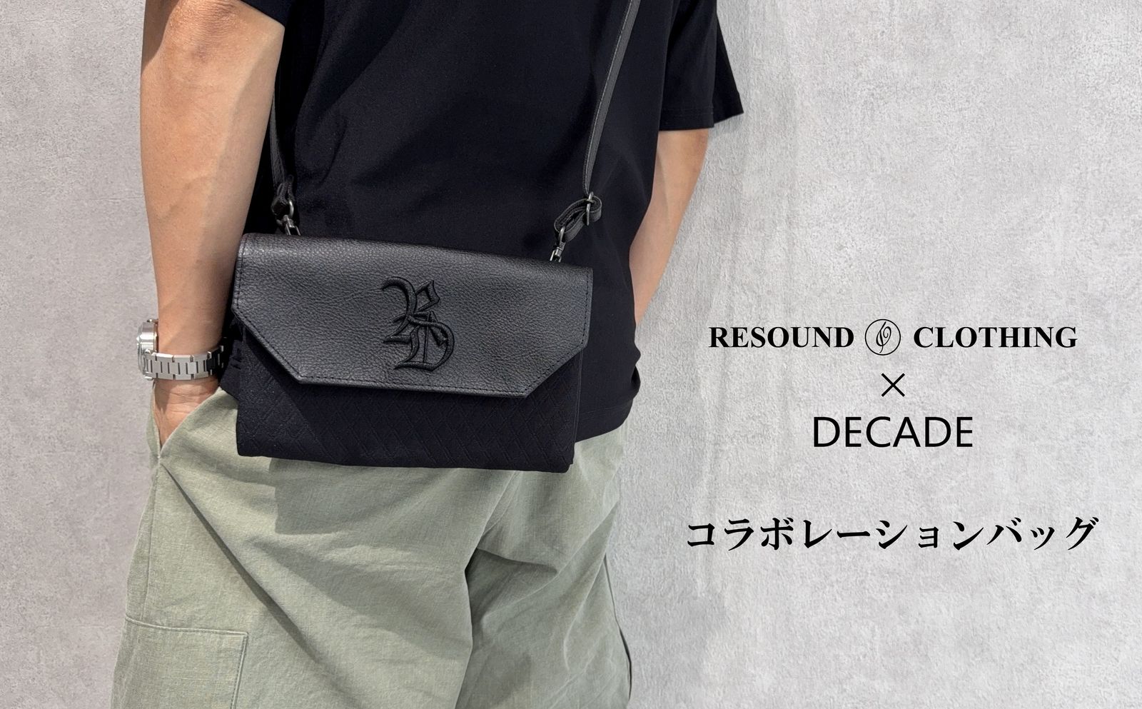 RESOUNDの「R」とDECADEの「D」を掛け合わせた3D刺繍
