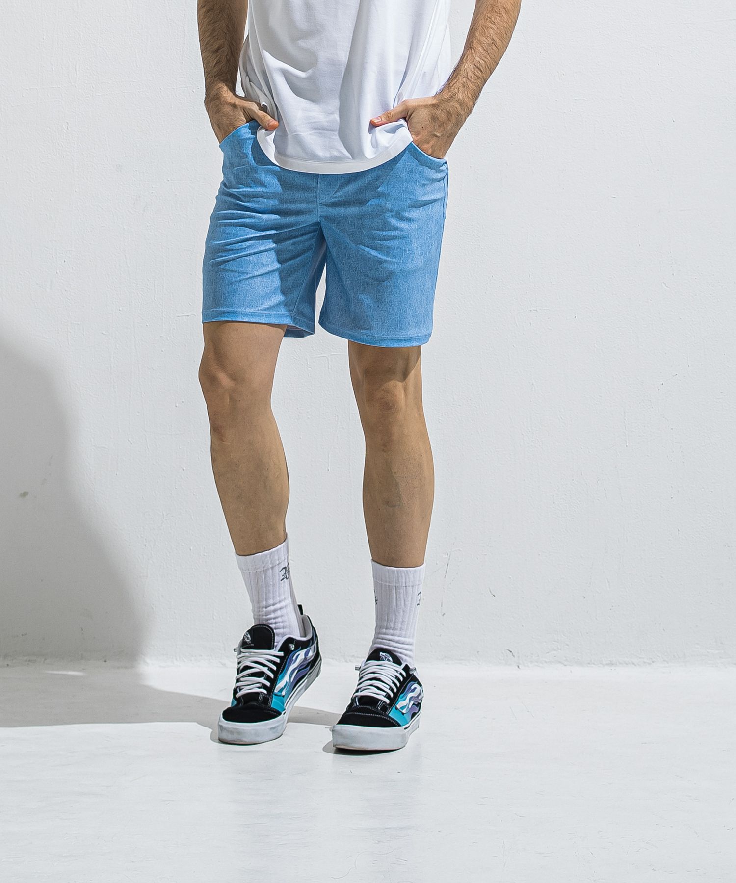 RUSH SHORTS / RC40-HP-003 / ラッシュガードデニムショーツ / ライトインディゴ (5月下旬入荷予定)