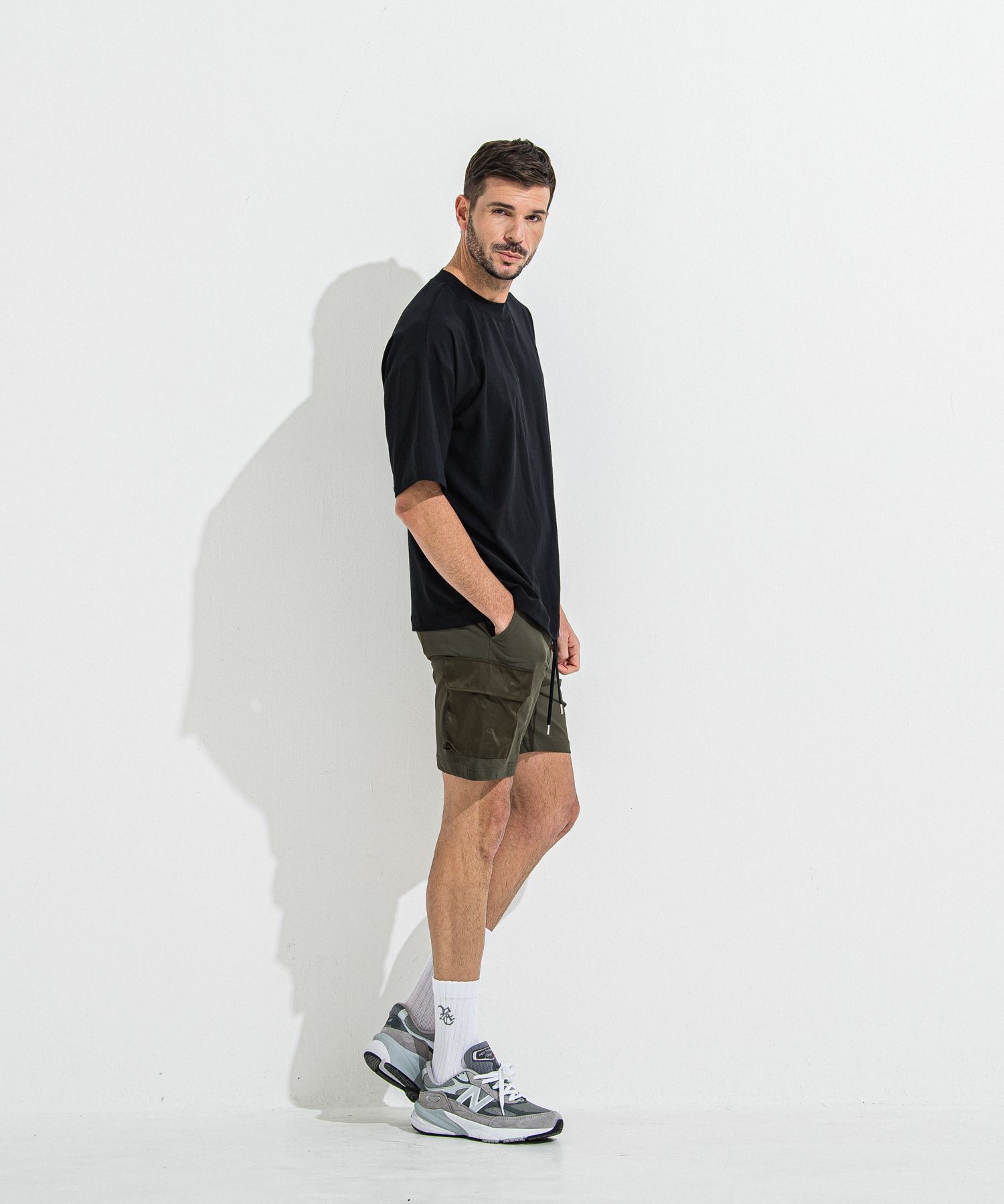 DARRELL CARGO SHORTS / RC36-HP-005 / ナイロンカーゴショーツ / カーキ