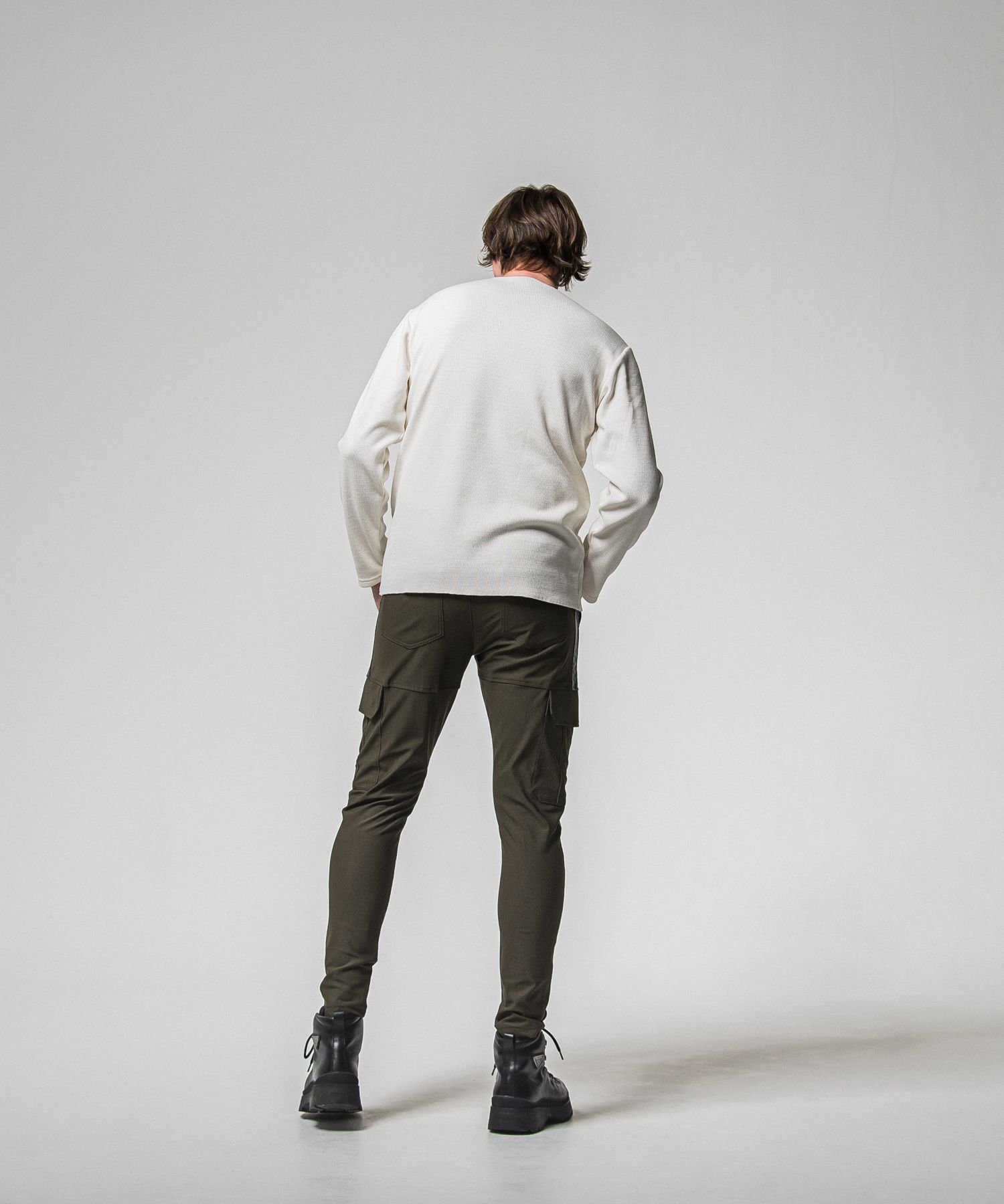 VELOURS FLEECE NEO THERMAL / RC38-C-001 / 裏起毛サーマルロングTシャツ / ホワイト (10月中旬入荷予定)