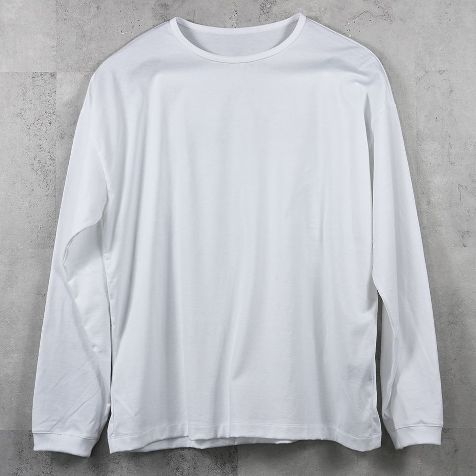 PIN ST RC OVER LONGSLEEVE TEE / RC41-T-003 / オーバーサイズ長袖バックロゴTシャツ / ホワイト (7月中旬入荷予定)