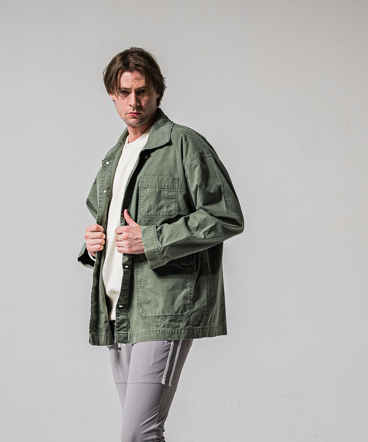 RC CAVER ALL / RC39-JK-004 / デニムカバーオール / ダックカーキ (3月中旬入荷予定)