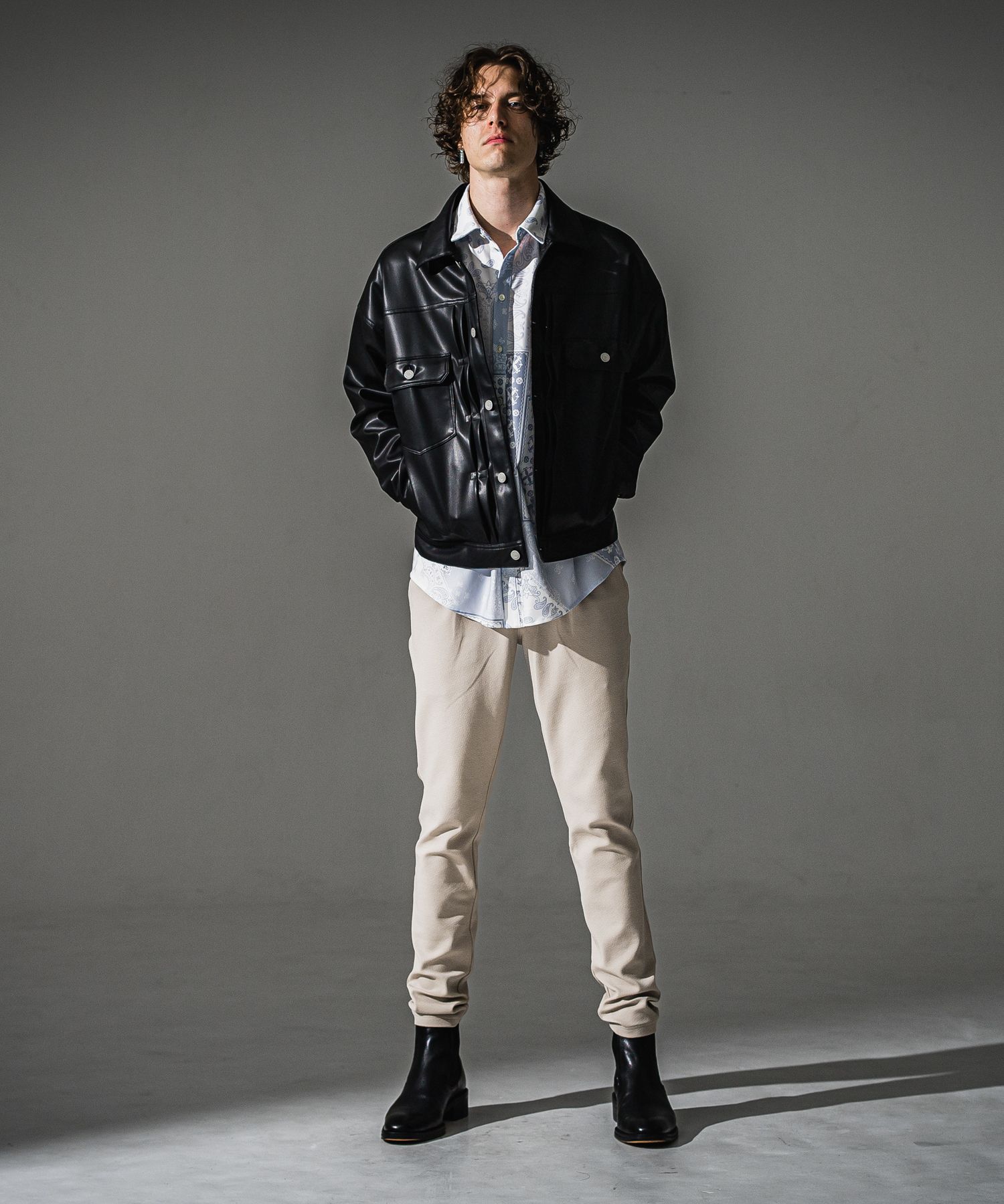BANDANA JACK SHIRTS / RC41-SH-002 / オーバーサイズペイズリーシャツ / ホワイトバンダナ (8月下旬入荷予定)