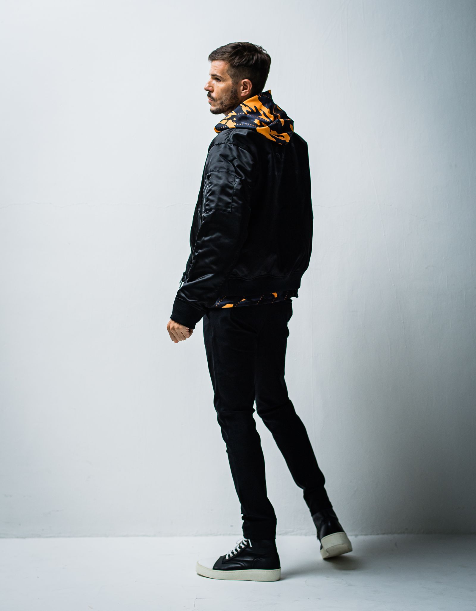 REVERSE FLIGHT JACKET / OR1-JK-001 / リバーシブルMA-1 / ブラック (11月上旬入荷予定)