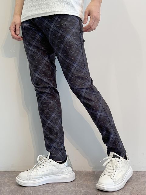 CHRIS EASY PANTS / RC27-ST-016 / チェックイージーパンツ / チェックブラック