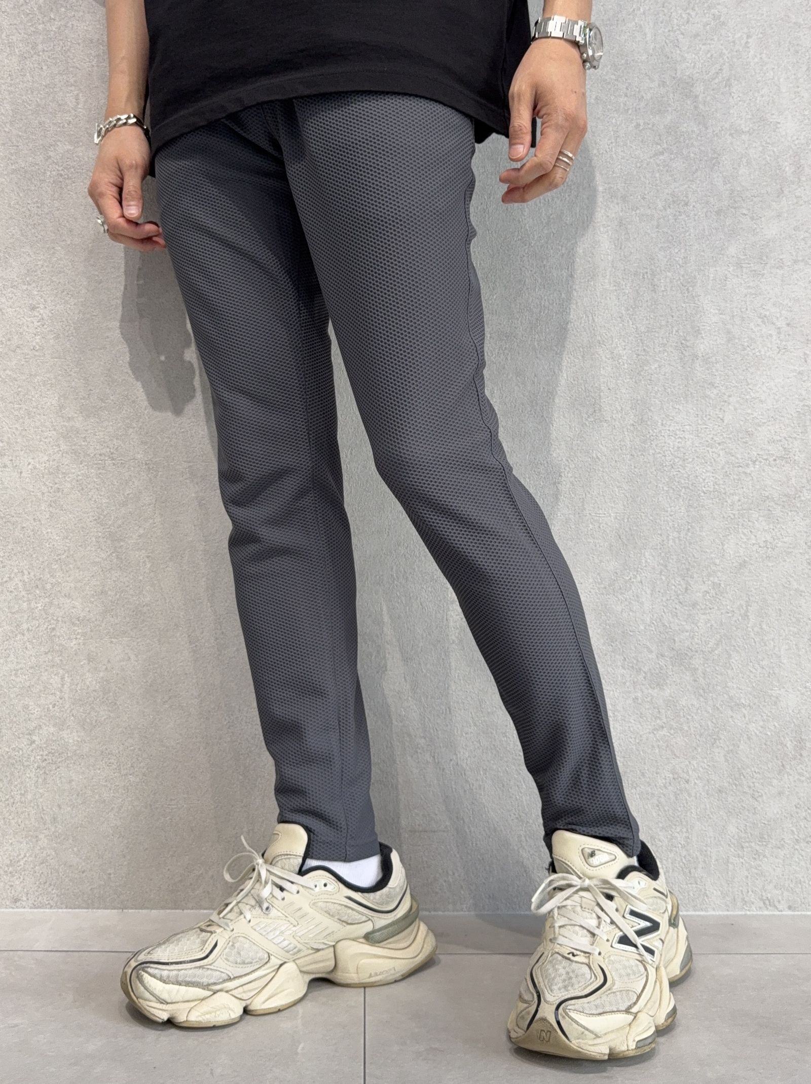 CHRIS EASY TUCK PANTS / RC40-ST-016T / イージータックパンツ / メッシュチャコール