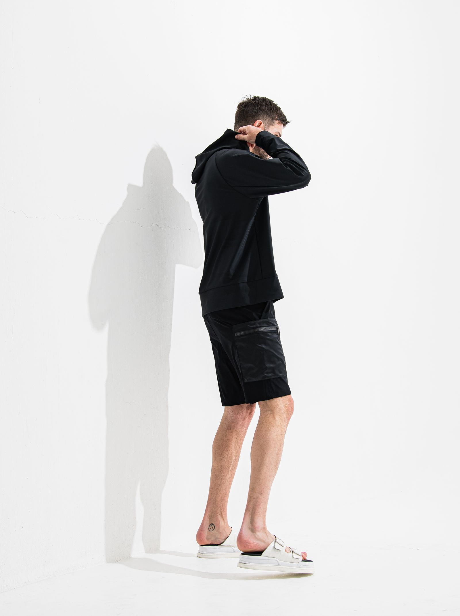 RUSH PULLOVER HOODIE / OR2-C-001  / ラッシュガードプルオーバーパーカー / ブラック (7月中旬入荷予定)