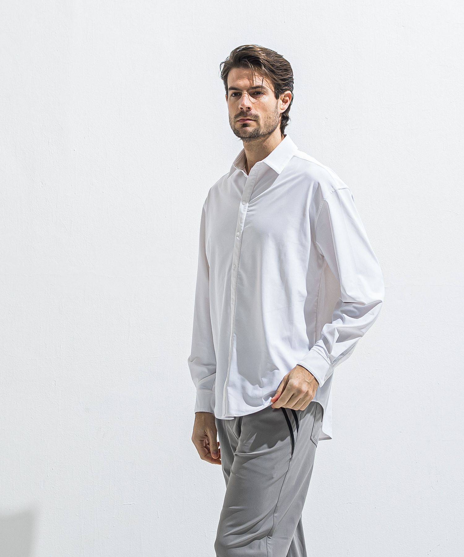 RUSH JACK SHIRTS / RC40-SH-001 / オーバーサイズラッシュガードシャツ / ホワイト (4月中旬入荷予定)