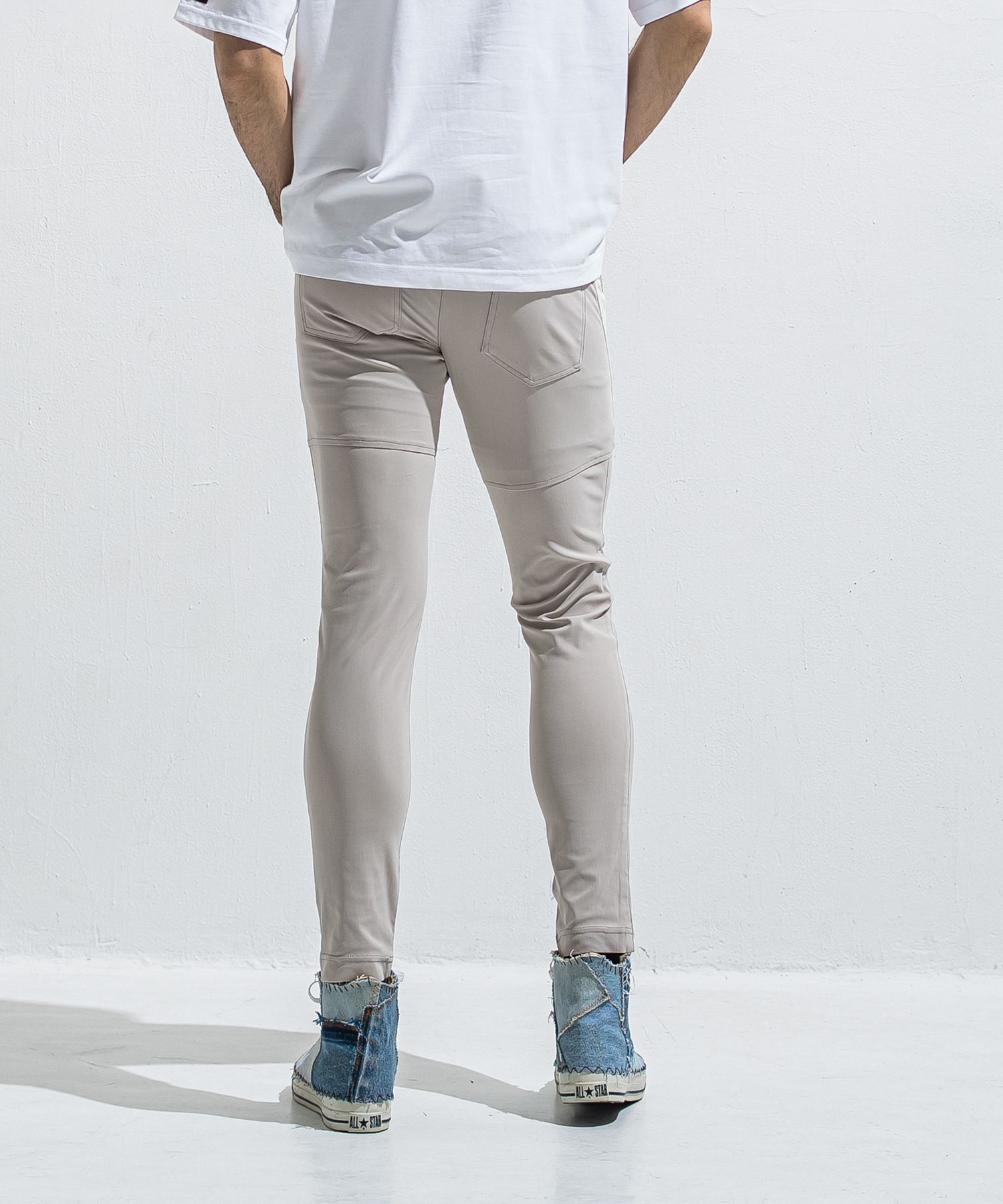 TYLER NYLON PANTS / RC40-ST-026 / レザーラインナイロンパンツ / グレージュ (5月中旬入荷予定)