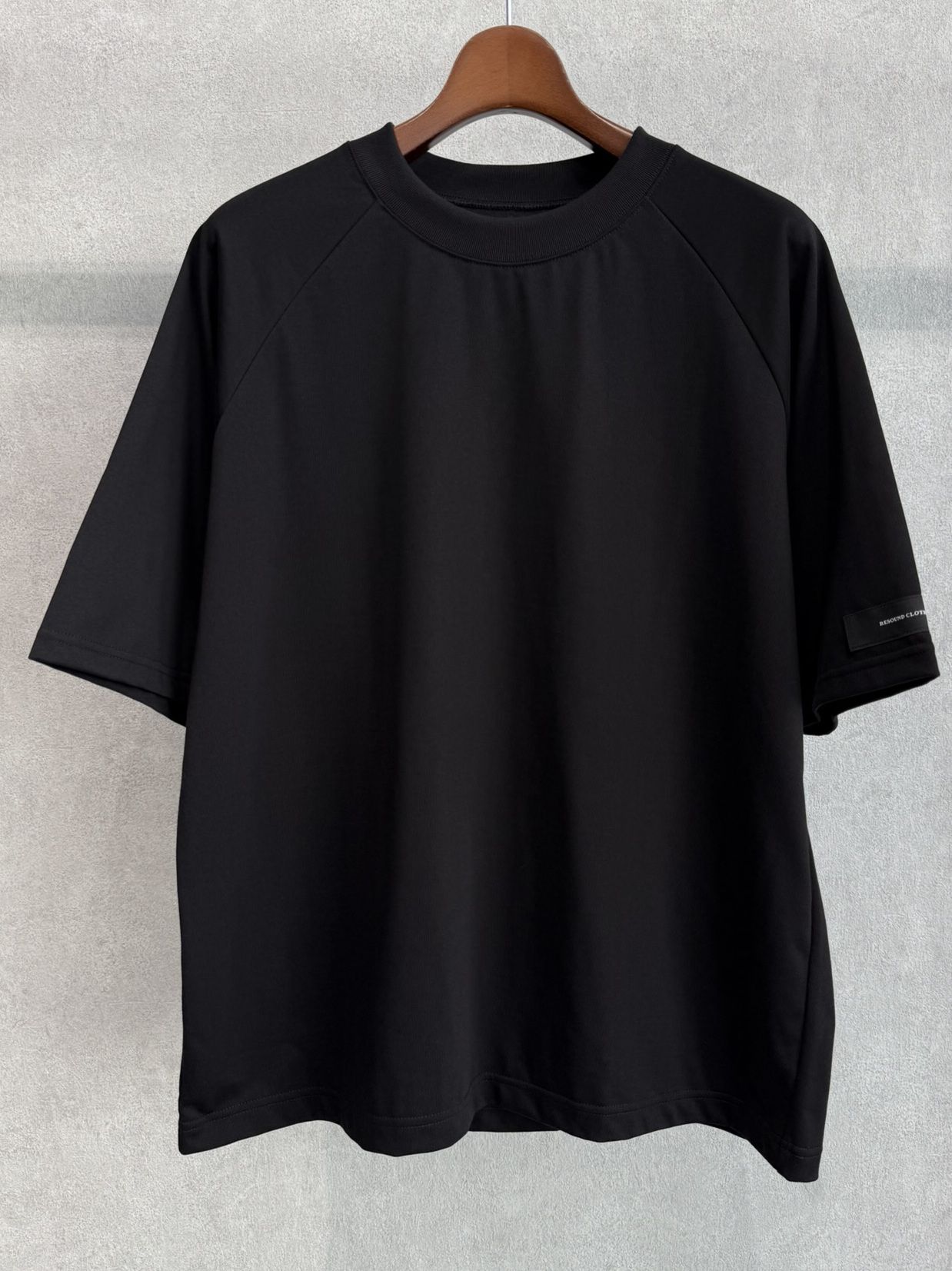 BACK RC RAGLAN OVER TEE / RC39-T-001 / バックロゴラグランビッグTシャツ / ブラック