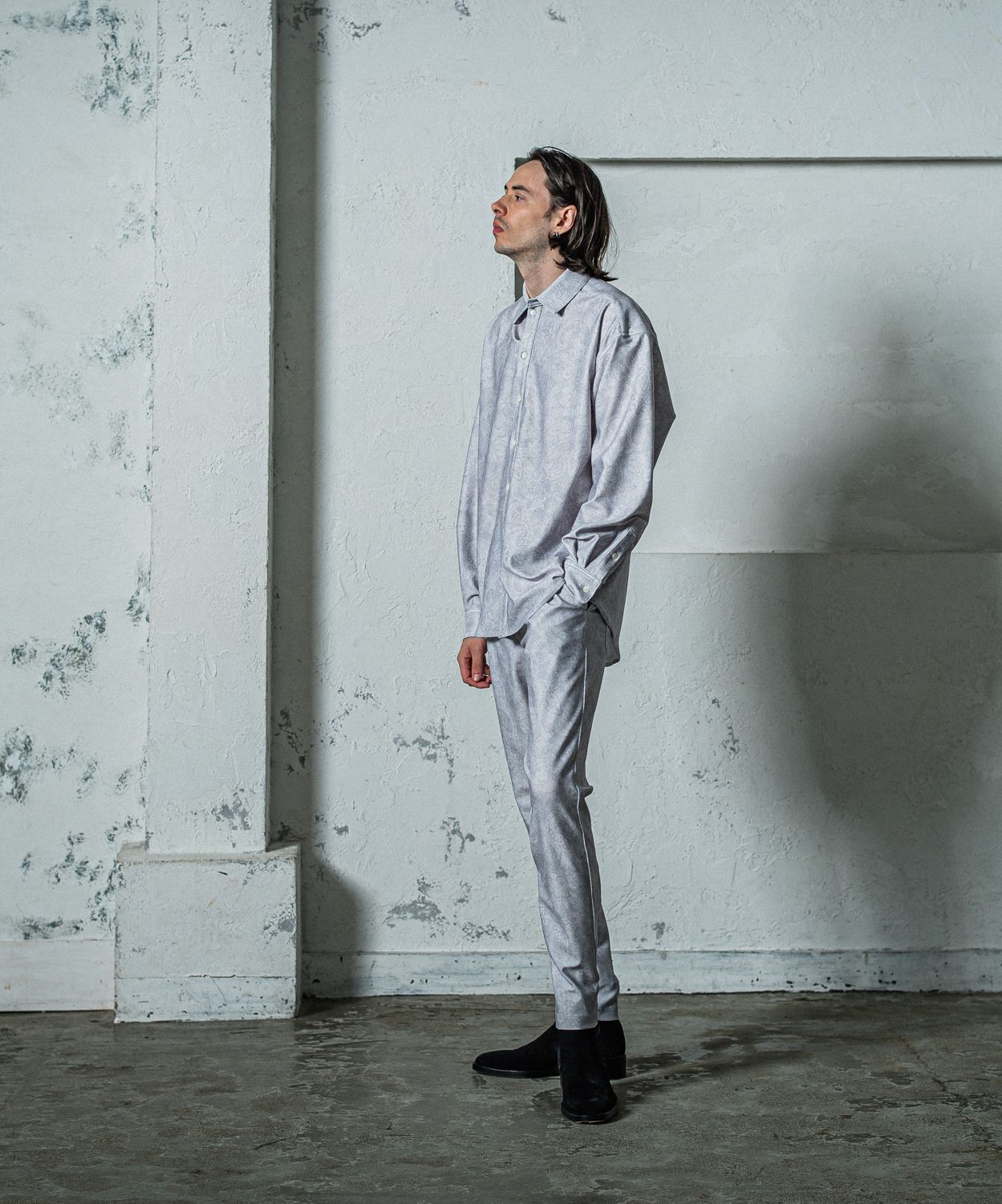 CHRIS EASY TUCK PANTS / RC35-ST-016T / イージータックパンツ / ペイズリーグレー