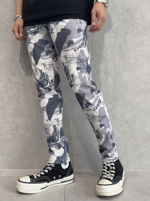 CHRIS EASY TUCK PANTS / RC29-ST-016T / カモ柄イージータックパンツ / グレーカモフラ