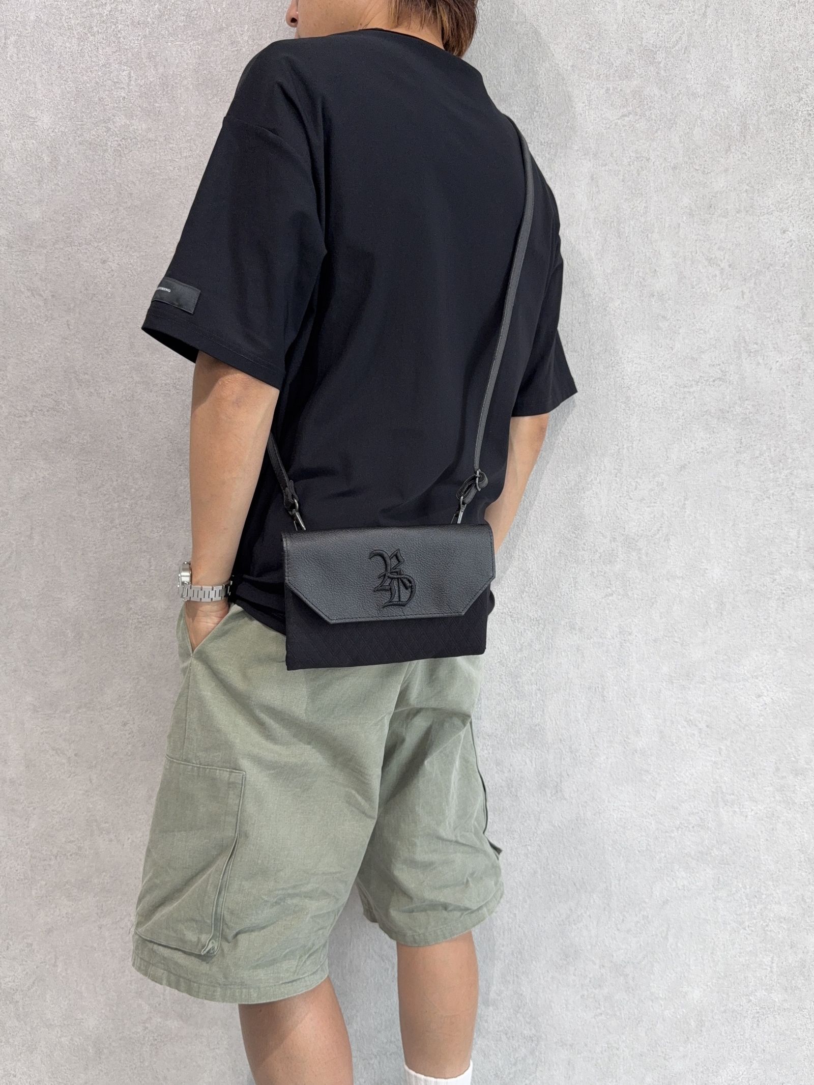 DECADE CLUTCH WALLET SHOULDER BAG / RC37-BAG-001RD / クラッチウォレットショルダーバッグ / ブラック
