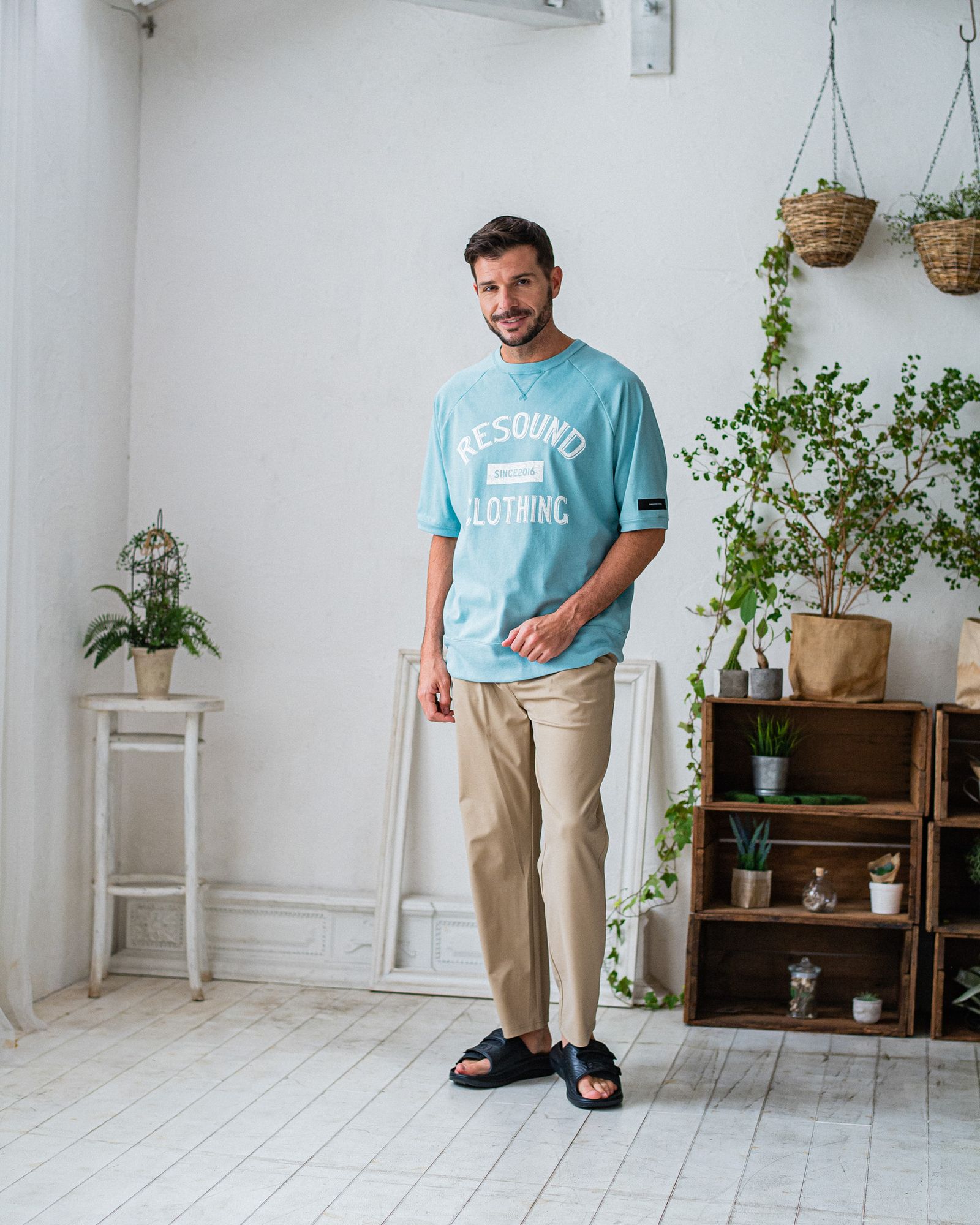 CHRIS EASY WIDE TUCK PANTS / RC32-ST-016WT / ワイドタックパンツ / ベージュ