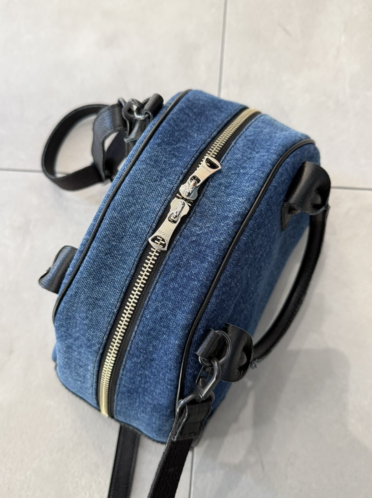 DENIM MINI BOSTON BAG / RC40-BAG-002RD / デニムミニボストンショルダーバッグ / デニム (5月中旬入荷予定)