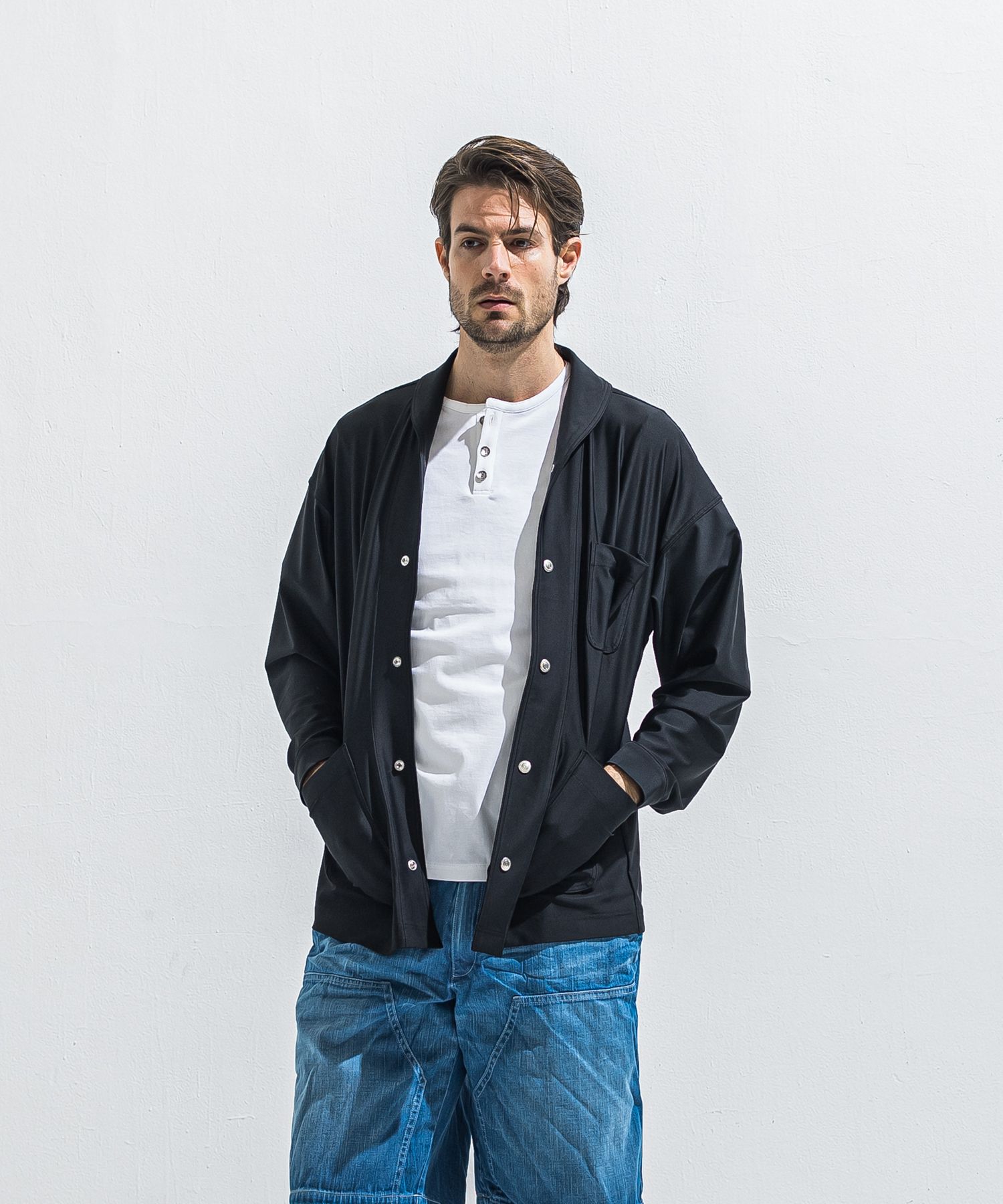 RUSH CAVER ALL / RC40-JK-002 / ラッシュガードカバーオール / ブラック (5月中旬入荷予定)