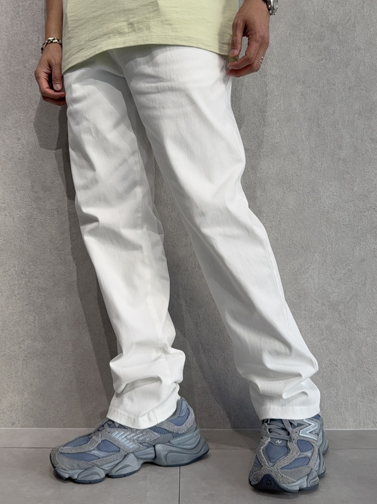 DENIM JERSEY WIDE PT / RC36-ST-016WTD / ライトオンスデニムジャージワイドパンツ / ホワイト