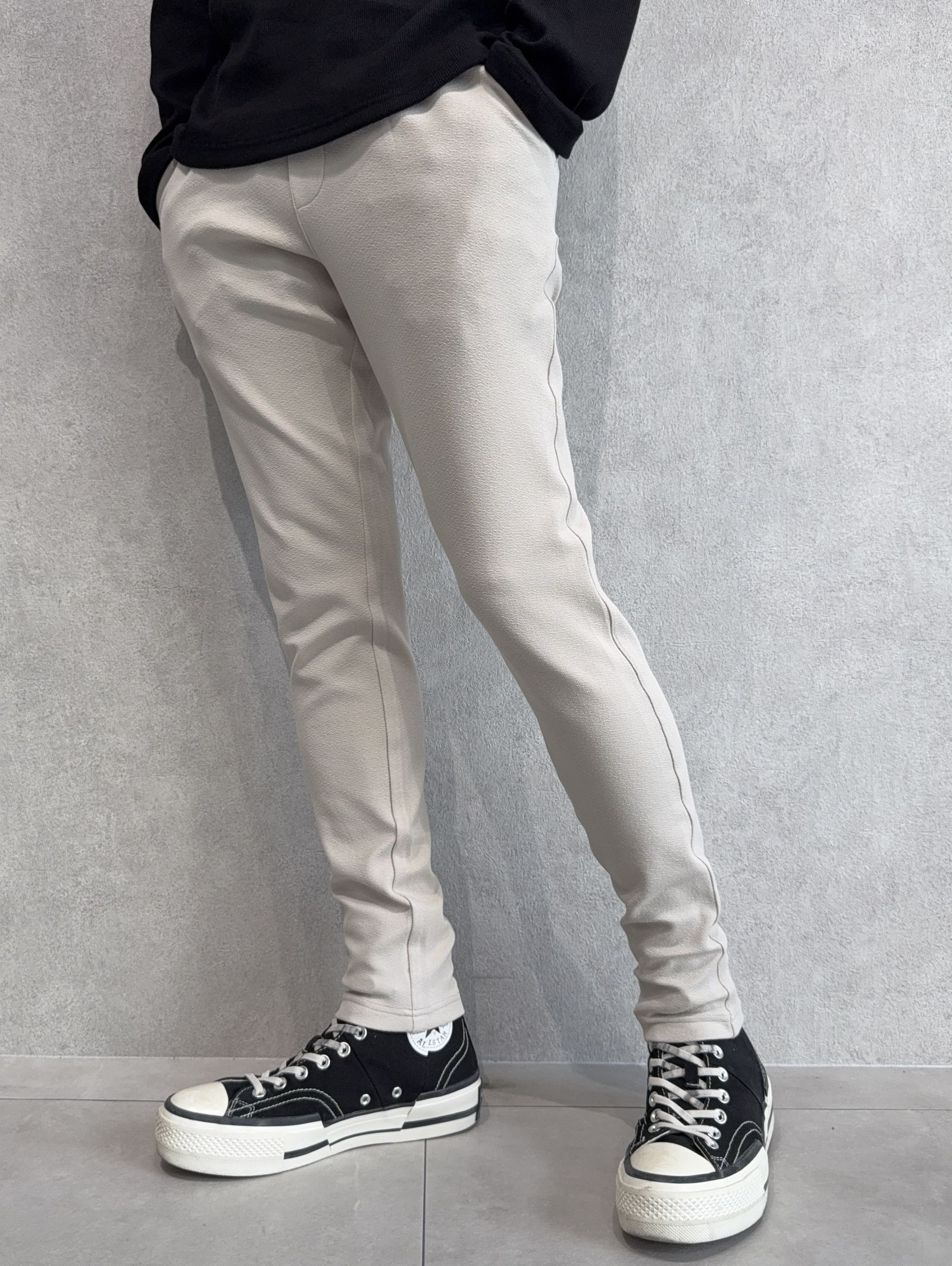 CHRIS EASY BLISTER TUCK PANTS / RC41-ST-016T / イージータックパンツ / ブリスターベージュ