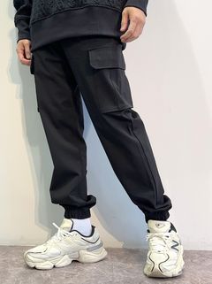 PT CARGO PANTS / RC29-ST-035 / 裾ゴムイージーカーゴパンツ / ブラック