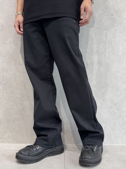 KING DENIM JERSEY / BASIC-ST-005 / デニムジャージ バギーワイドパンツ / ブラック