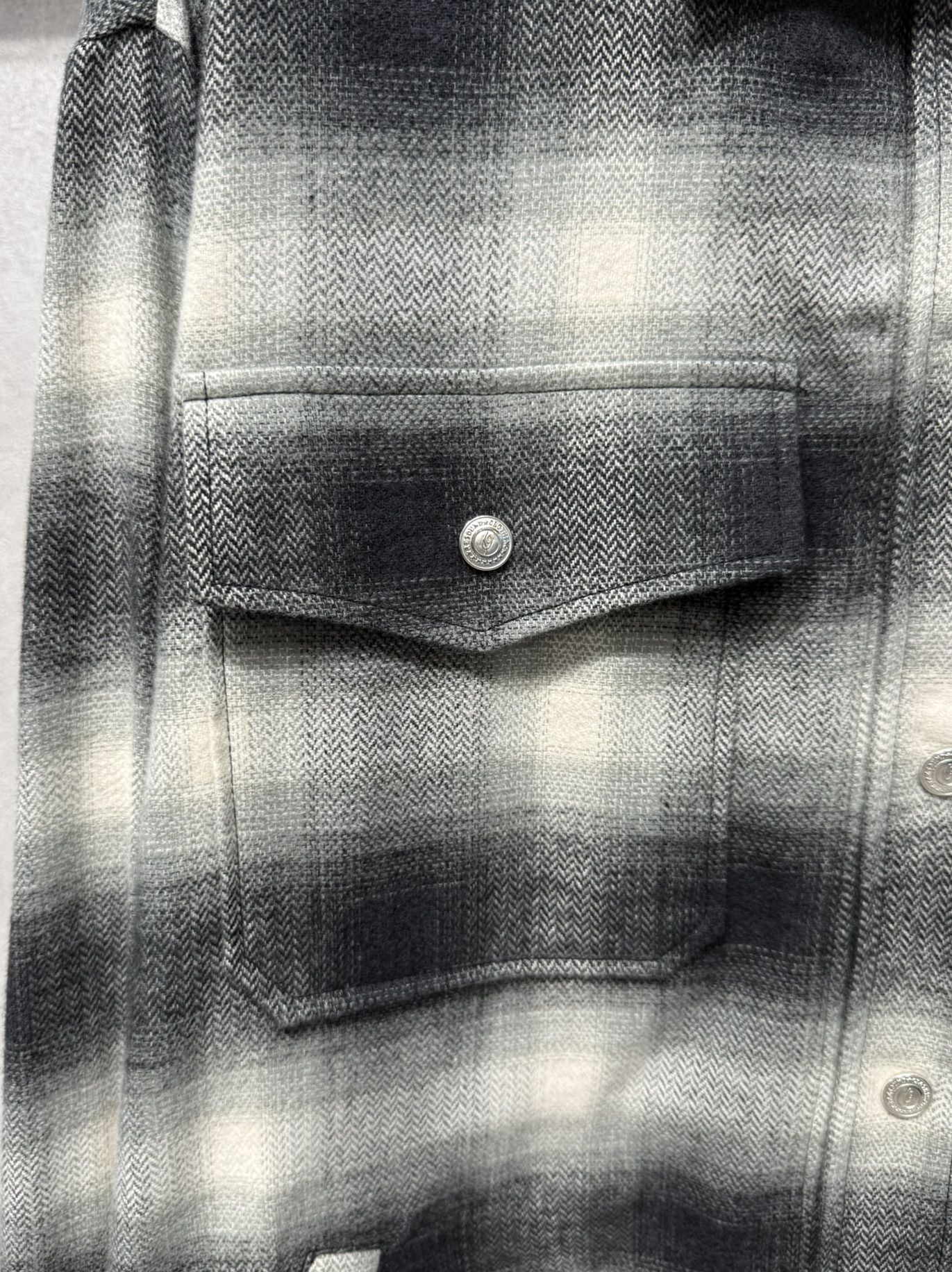 FLANNEL CHECK JK / RC41-JK-006 / フランネルチェックCPOジャケット / ブラック