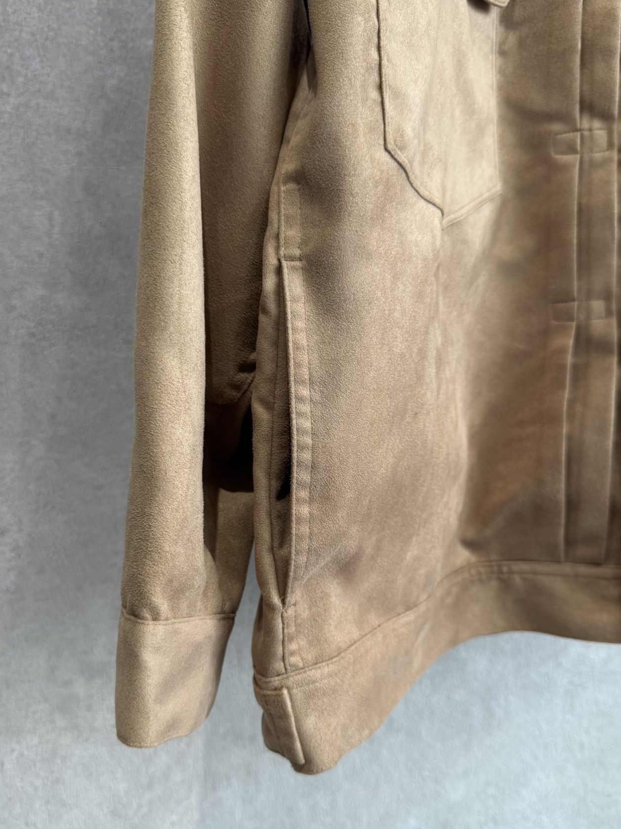 LEATHER OVER 2ND G / RC37-JK-005 / スエードエコレザー2ND型Gジャン / ベージュ