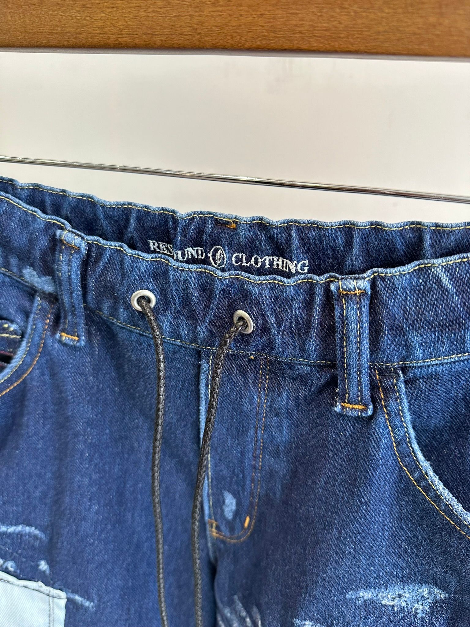 MICK DENIM JERSEY / RC31-ST-020 / デニムジャージテーパードパンツ / インディゴリメイク