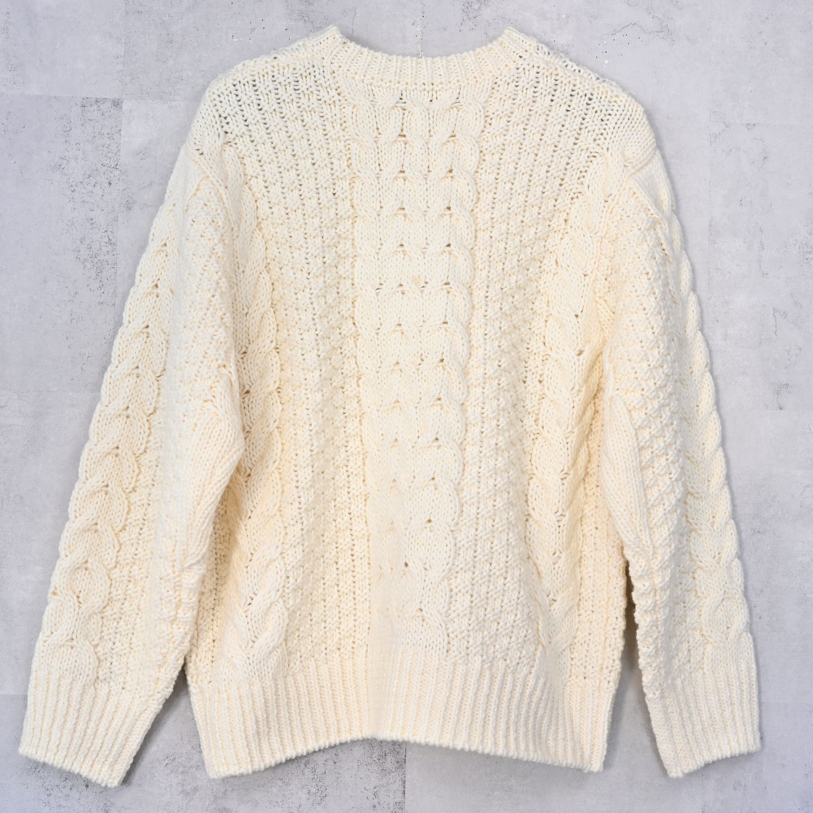 CABLE LAW SWEATER / RC42-K-002 / ケーブルニット / オフホワイト (10月下旬入荷予定)