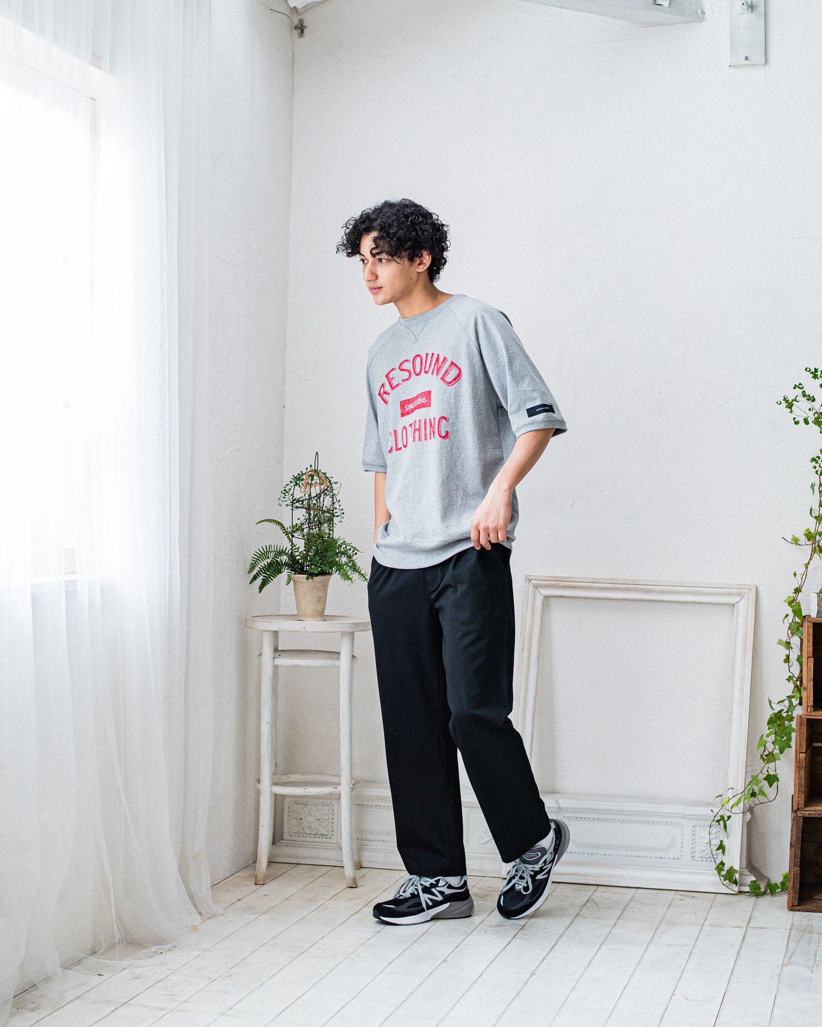 CHRIS EASY WIDE TUCK PANTS / RC32-ST-016WT / ワイドタックパンツ / ブラック