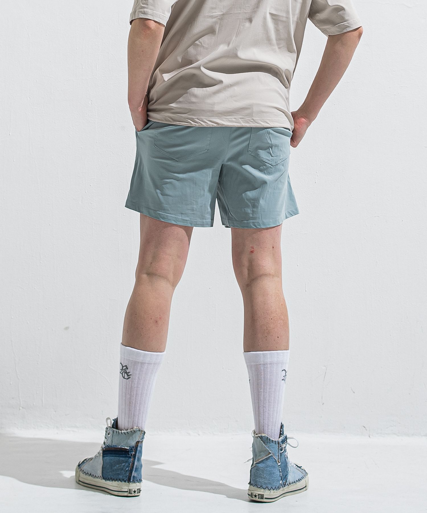 TV NYLON SHORTS / RC40-HP-004 / リラックスナイロンショーツ / アクア (6月上旬入荷予定)
