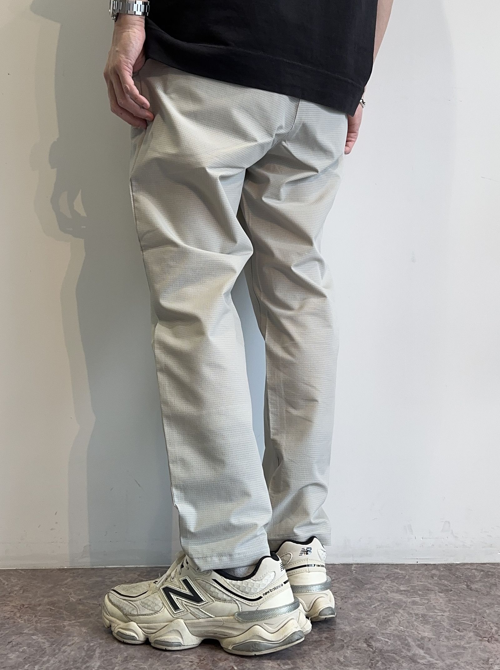 PAT WIDE EASY PANTS / RC32-ST-036 / ベルト付きテーパードワイドパンツ / ベージュ