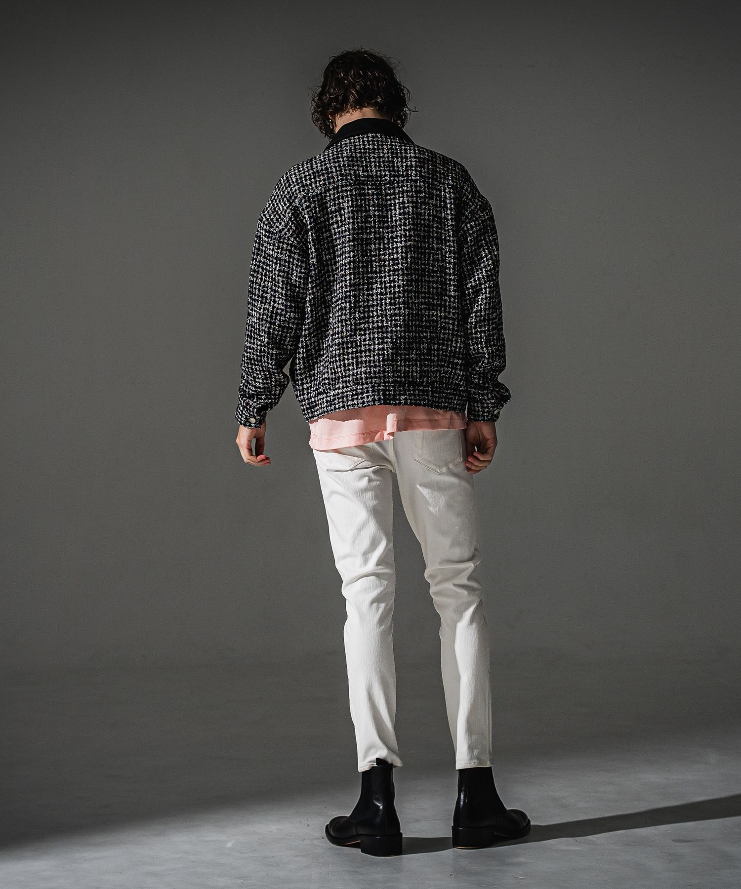 MICK DENIM JERSEY / BASIC-ST-020 / デニムジャージテーパードパンツ / ホワイト (9月上旬入荷予定)