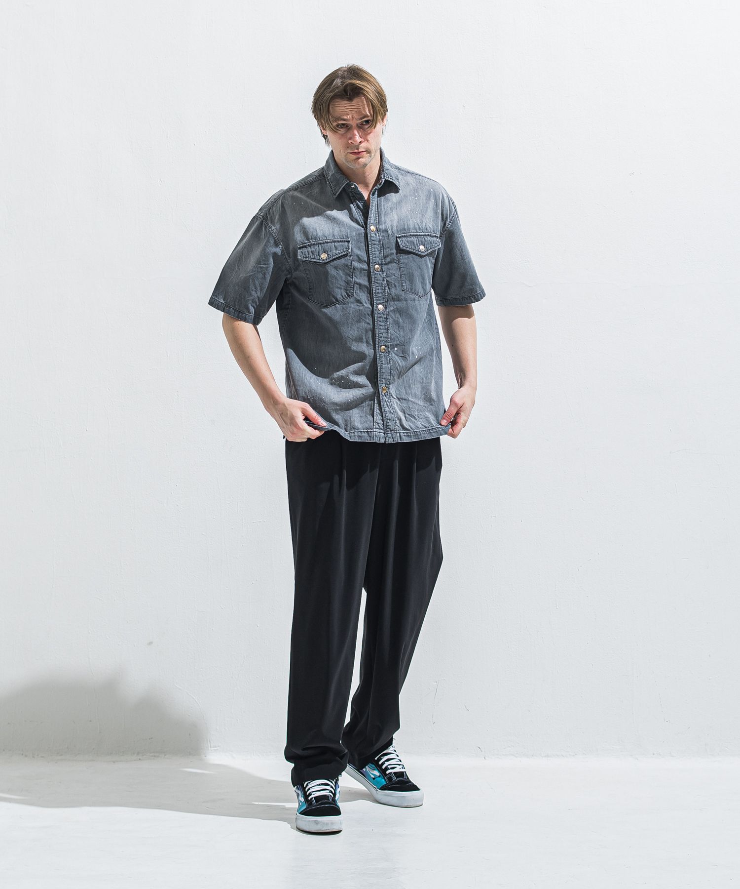 BEN PANTS / RC40-ST-038 / スーパーワイドパンツ / ブラック (5月中旬入荷予定)