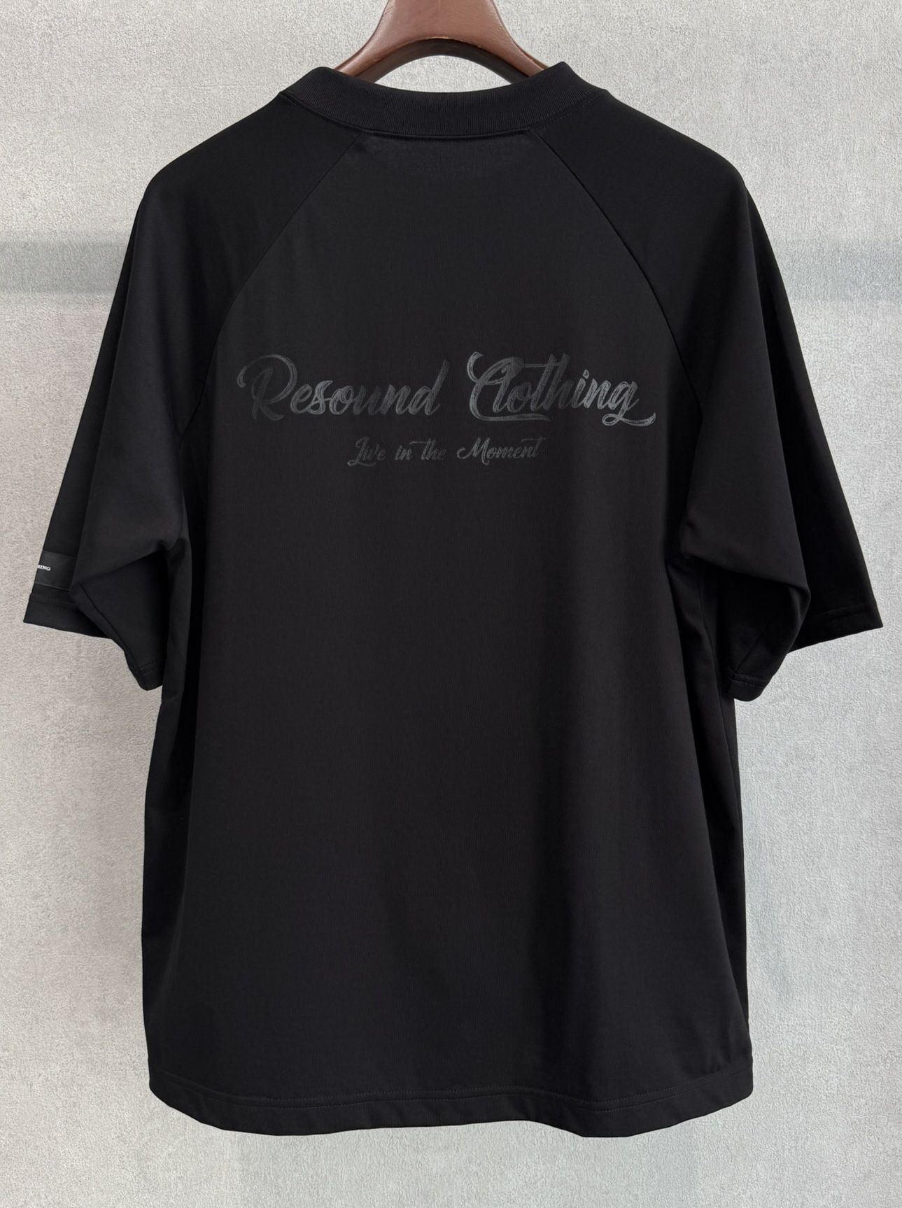 BACK RC RAGLAN OVER TEE / RC39-T-001 / バックロゴラグランビッグTシャツ / ブラック