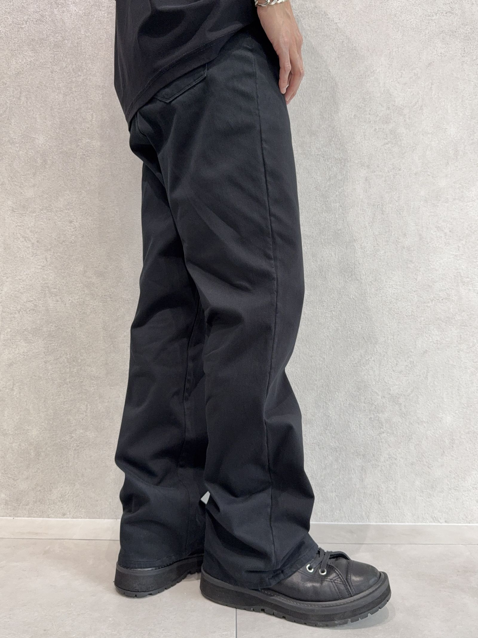 KING DENIM JERSEY / BASIC-ST-005 / デニムジャージバギーワイドパンツ / ブラック