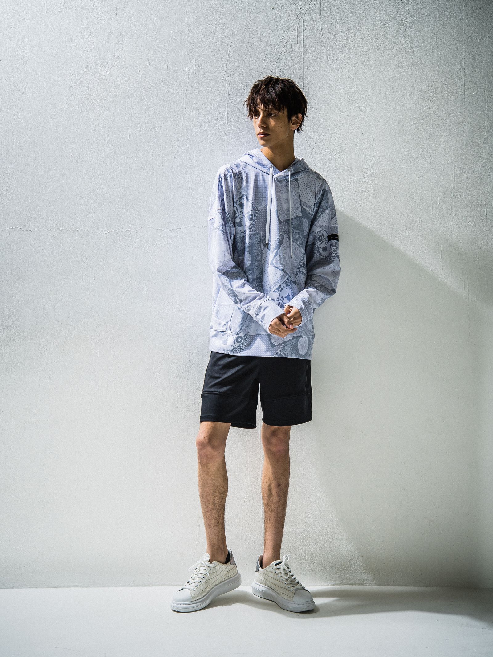 PAISELY RUSH LOOSE HOODIE / RC24-C-001 / ラッシュガードパーカー