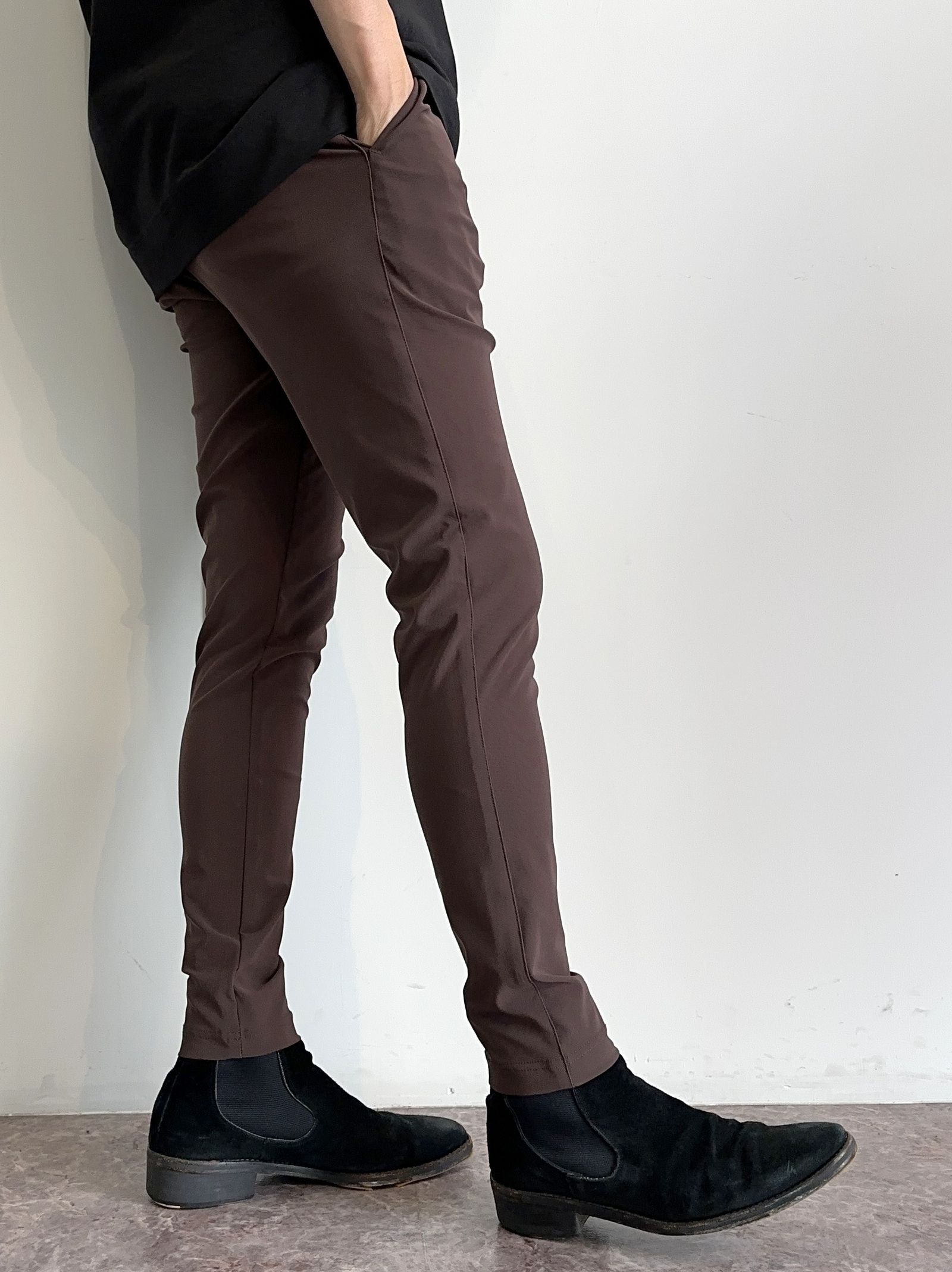 OX JERSEY SL TUCK PANTS / OR2-ST-008 / イージータックパンツ / ブラウン